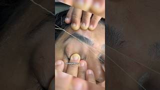 Threading tutorial eyebrowthreading shorts [upl. by Niatsirk]