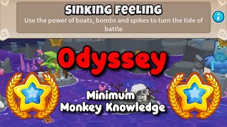 BTD6 Odyssey Tutorial  Almost No Monkey Knowledge  Sinking Feeling [upl. by Dumanian]