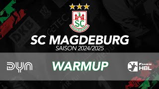 Warmup MT Melsungen vs SC Magdeburg  DAIKIN HBL  10 Spieltag 2425 [upl. by Araec171]