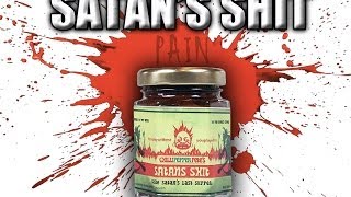 EXTREME REVIEW Satans Shit  with 15 million Scoville SHU Pure Crystal Capsaicin [upl. by Nivrac]