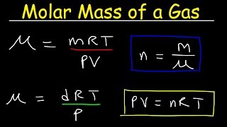 Molar Mass of a Gas at STP  Equations amp Formulas Chemistry Practice Problems [upl. by Lisabet93]