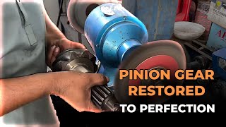 Pinion Gear Restored to Perfection Watch This Masterful Repair After Severe Damage [upl. by Eseuqcaj]