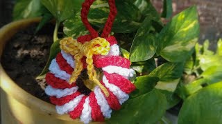 How to Crochet a Wreath  Easy Holiday Wreath  Christmas Ornament [upl. by Ahsaet]