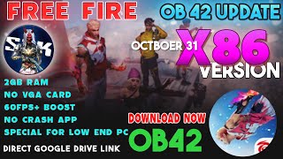 Free Fire OB42 X86 Version Apk How To Download  2023 Best For Low End Pc  EnglishSinhala [upl. by Azyl]