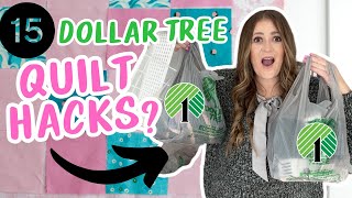 The BEST 15 Quilting Finds at Dollar Tree You Won’t Believe It [upl. by Aihtebat514]