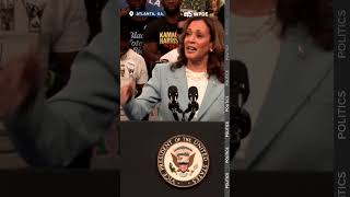 Kamala Harris Trump tanked immigration bill at Atlanta Rally [upl. by Amathist]