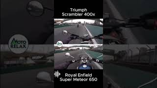 Super Meteor 650 vs Scrambler 400X em Interlagos ESCOLHA A SUA [upl. by Demah]