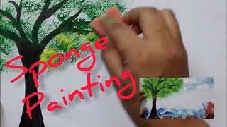 Sponge painting for kids [upl. by Ettezel442]