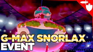 Gigantamax Snorlax Event in Pokemon Sword and Shield Over [upl. by Janot772]