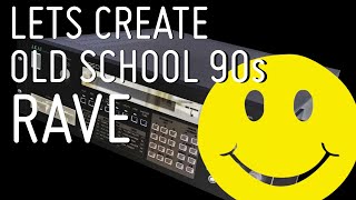 Lets create rave like were back in the 90s Korg M1Korg MS20emulating Akai S950 Prodigy style [upl. by Ikin741]