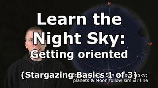 Getting oriented to better learn the night sky Stargazing Basics 1 of 3 [upl. by Dnaleel]