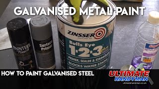 How to paint Galvanised steel [upl. by Larimer]