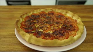 Tarte à la tomate moutarde et herbes de provence [upl. by Haliak]