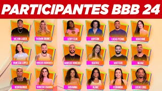 LISTA COMPLETA DOS PARTICIPANTES DO BBB 24 JÁ CONFIRMADOS PELA GLOBO AO VIVO [upl. by Peyter106]