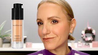 BARE MINERALS ORIGINAL LIQUID FOUNDATION REVIEW  OVER 40 DRY SKIN [upl. by Ttocs]