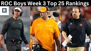 College Football Top 25 Rankings  Week 3 Updated  Who Are The Playoff Teams [upl. by Walter]