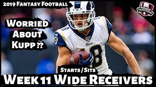 2019 Fantasy Football Advice  Week 11 Wide Receivers  Start or Sit Every Match Up [upl. by Lledrev]