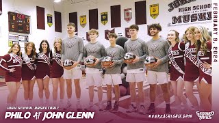 John Glenn Gets Comeback Win On Senior Night 🏀 [upl. by Annert]