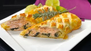 Losos Wellington  Losos v listovém těstě Salmon Wellington [upl. by Jabon]