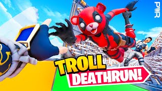 The ULTIMATE Fortnite Troll Deathrun HARD [upl. by Luhe]