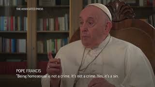 Pope Francis Homosexuality is not a crime [upl. by Nnaeilsel]