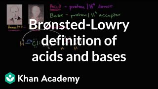 Brønsted–Lowry acids and bases  Chemical reactions  AP Chemistry  Khan Academy [upl. by Tolkan69]