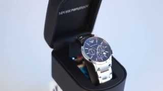 Emporio Armani watches AR2448 FULL HD VIDEO  HOW TO SPOT FAKE REVIEW PRICE SPORT CLASSIC WATCH [upl. by Edniya]