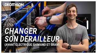 TUTO  Comment changer un dérailleur avant électrique sur un vélo route  🚲 I Decathlon [upl. by Kal]