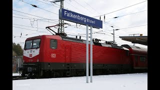 Bahnalltag in Falkenberg am 21112022  Drüber drunter rein und raus [upl. by Noval707]