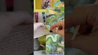 Artist is creating a beautiful mixed media painting titled Perspicacity [upl. by Anauqes]