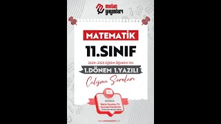 11SINIF MATEMATİK YAZILI ÇALIŞMA SORULARI [upl. by Ierna]