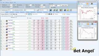 Betfair trading Using Bet Angels  Charting features [upl. by Dunham49]