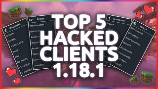 Top 5 Hacked Clients For Minecraft 1192  The Best Hack  Hacked Client For Anarchy amp Crystal PVP [upl. by Noreht]