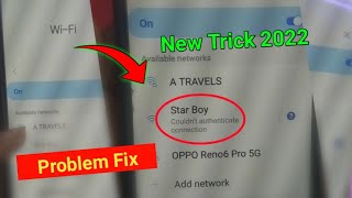 Couldnt Authenticate Connection Problem Fix 2022  couldnt authenticate connection wifi samsung [upl. by Ojytteb]
