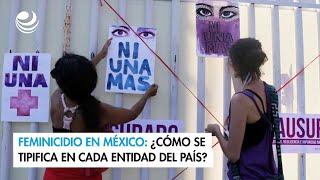 Feminicidio en México ¿Cómo se tipifica en cada entidad del país [upl. by Atsylac]