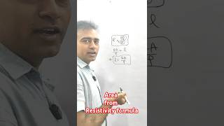 How to find area in resistivity formula electricity science area class10th cbse wire [upl. by Ambrose921]