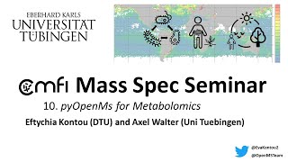 CMFI Mass Spec Seminar 10  Metabolomics Data Analysis with pyOpenMS [upl. by Waldo]