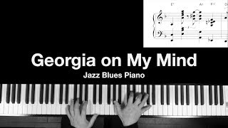 ”Georgia on My Mind” Jazz Blues Piano [upl. by Mitinger]