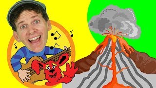 Learn About Volcanoes Song for Kids  Sing Along with Matt  Learn English Kids [upl. by Arak]