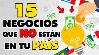 Negocios SIN Competencia 💸 Negocios Rentables que NO Están en tu País [upl. by Stock428]