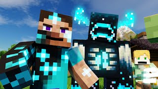 WARDEN amp STEVE FIGHT  Alex and Steve Life  Minecraft Animation [upl. by Ahsemaj]