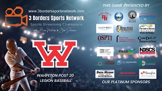 Wahpeton Post 20 vs Glasgow MT 6824 [upl. by Glenna]