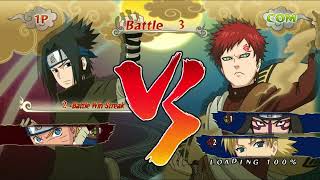 Naruto Shippuden Ultimate ninja Storm Generations PS3 Survival The Sand Siblings [upl. by Nagoh824]