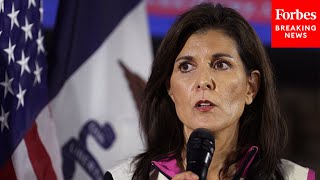 Nikki Haley Interrupted By Protestor During Rally In Charleston South Carolina [upl. by Asnarepse]