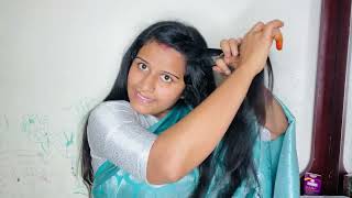 Easy HAIRSTYLE for SareeSimple Hairstyles [upl. by Phip366]