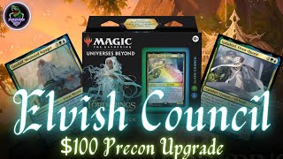 Elvish Council Precon Upgrade  LotR Tales of Middle Earth  Galadriel ElvenQueen EDH [upl. by Ravilob]