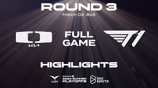 Full Highlights DK vs T1  Playoffs R3  LCK Mùa Hè 2024 Nhánh Thua [upl. by Yrffej]