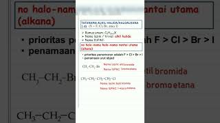 Alkil HalidaHaloalkana gugusfungsi kimiakarbon haloalkana catatankimia belajarkimia sukakimia [upl. by Steere529]