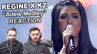 Singers ReactionReview to quotRegine x KZ  Adele Medleyquot [upl. by Jaban56]