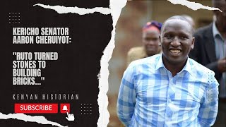 THE GAME OF MIGHT AND MIND Senator Aaron Cheruiyot on William Rutos tough journey to victory [upl. by Aivilys154]